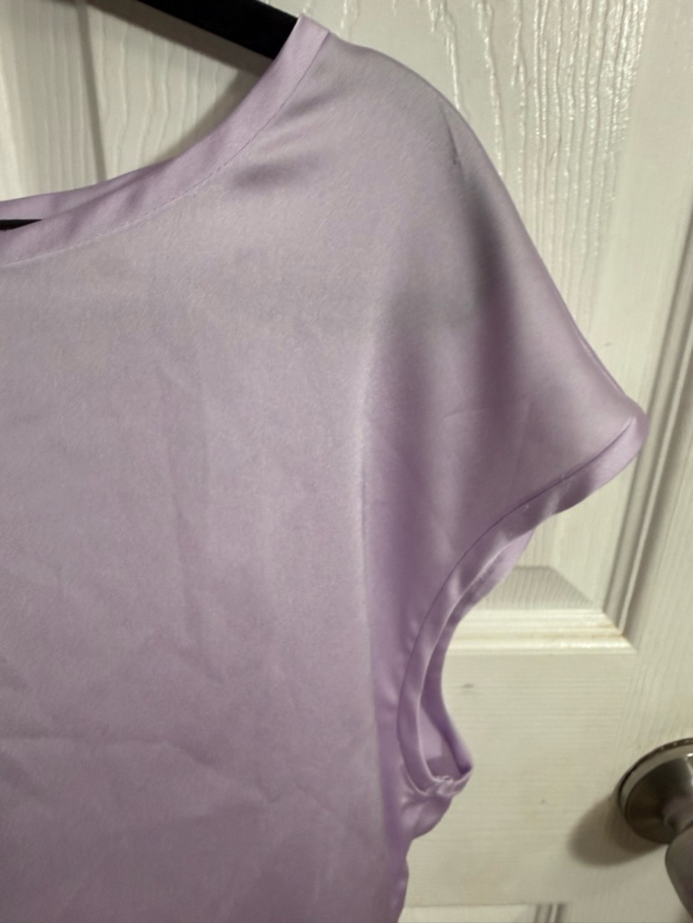 Banana Republic Lavender Cap-Sleeve Blouse - Picture 3 of 6